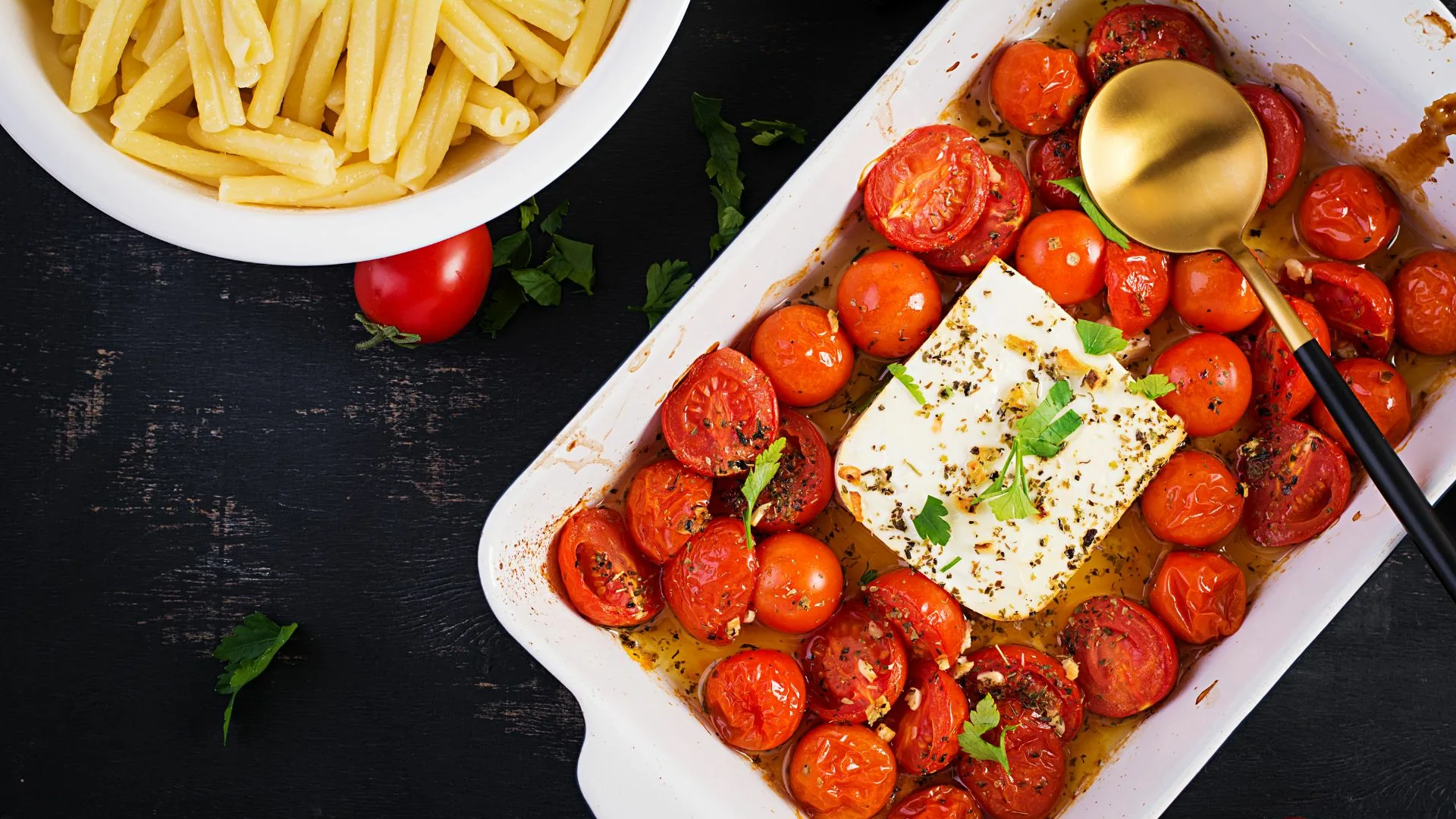 Baked feta pasta