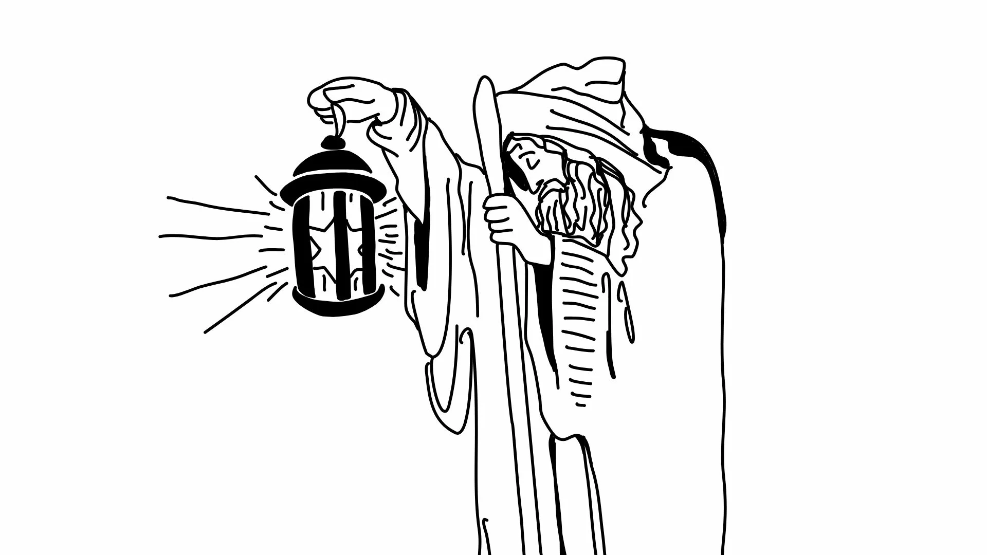 Tarot card Hermit